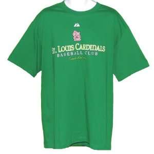  Mens St. Louis Cardinals Kelly Green Baseball Club Tshirt 