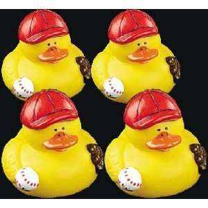  1 Dozen Baseball Rubber Duckies Toys & Games