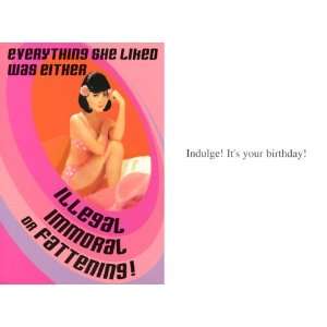    Everything She LikedHappy Birthday Retro Greeting Card Jewelry