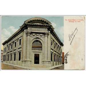 Reprint The Royal Bank of Canada, Santiago de Cuba 
