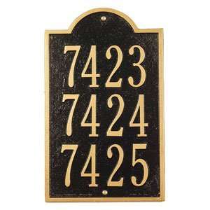  New Bedford Wall Plaques   3 Unit, 4 Numbers