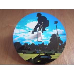 SKATEBOARDING Light Switch Cover 5 Inch Round (12.5 Cms) Switch Plate 