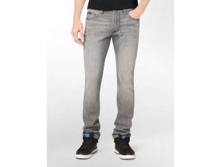 calvin klein skinny grey wash jeans mens  