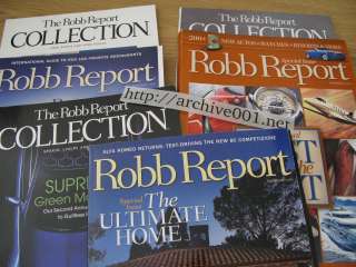 Robb Report 2008 LOT Apr May Jun Luxury Magazine Collection Cars Homes 