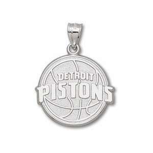  Detroit Pistons 1 Logo Pendant   Sterling Silver Jewelry 