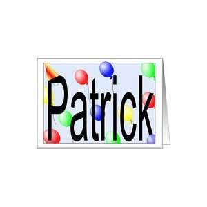  Patricks Birthday Invitation, Party Balloons Card Toys 