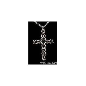    long rhodium plated chain Necklace Vampire Jewelry 