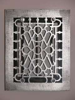 TRIBAL B (6X8) CAST IRON GRATE WITH LOUVERED BACK  