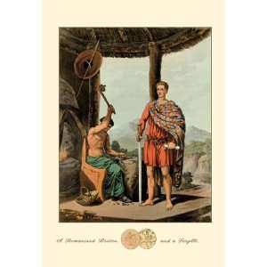  Romanised Briton and a Feryllt 16X24 Canvas Giclee