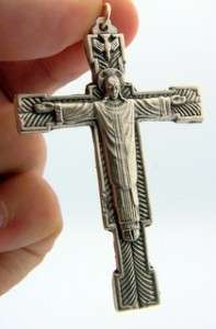 Christ the King Risen Medal Crucifix Cross Pendant  