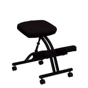  Mobile Ergonomic Kneeling Chair in Black Fabric [WL 1420 
