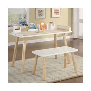   Table And Chair In White Beige by Coaster Furniture