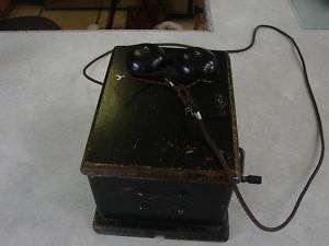 Vintage Phone Ringer Dovetail Box  