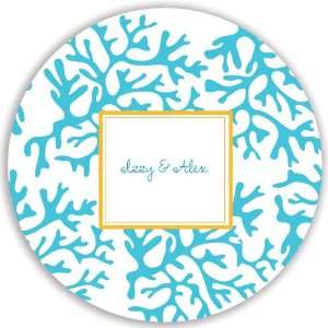  Personalized Plate Blue Coral
