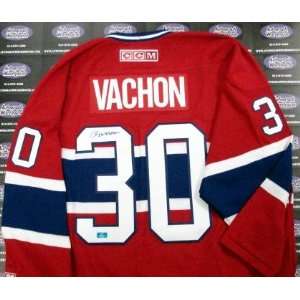 Rogie Vachon autographed Hockey Jersey (Montreal Canadiens) with 