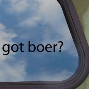  Got Boer? Black Decal Goat Farmers Truck Window Sticker 