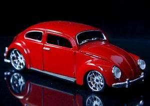 VW Volkswagon Beetle G RIDEZ Diecast 124   Red  