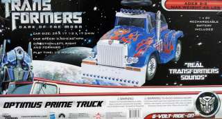  Kids 6V Truck Ride on Toy Truck Optimus Prime Electric Ride On  