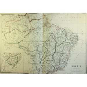  Blackie Map of Brazil (1860)