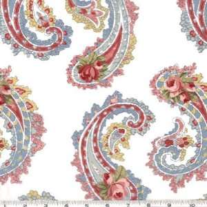  54 Wide Wild Rose Farm White Rose Fabric By The Yard 