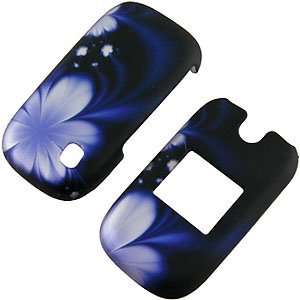  Blue Lotus Black Protector Case for ZTE Z221 Cell Phones 