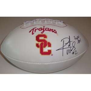 ROBERT WOODS SIGNED USC LOGO FOOTBALL COMES WITH COA