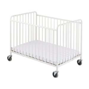  StowAway Steel Folding Crib (w/ Mattress) Baby