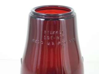 Vtg Red Dietz Oil Lamp Lantern Fitzall Chimney Shade  