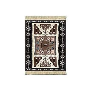  Fiberlok 4 Piece Bessie Barber Navajo CoasterRugs, Hand 