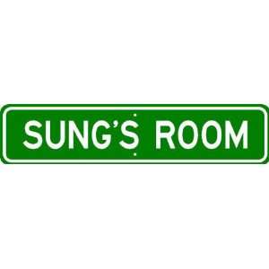  SUNG ROOM SIGN   Personalized Gift Boy or Girl, Aluminum 
