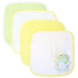  Piccolo Bambino Washcloths & Toy Set   Green Frog Baby