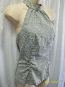 GUESS gray stretch sexy halter top blouse M~NWT  