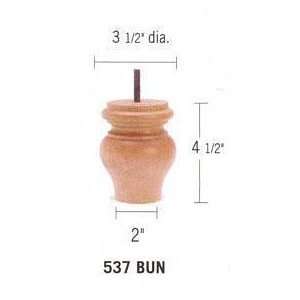     AW A0537 HB45 1   A0537 HB45 1 Bun 3.5in MAPLE