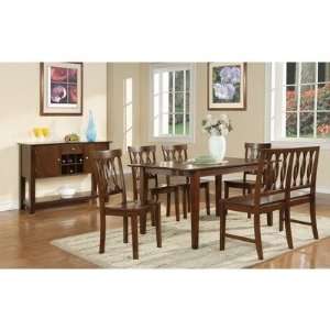  Branson 6 Piece Dining Set with Richmond Chairs in Multi 