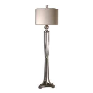  Uttermost 63.3 Inch Tristana Floor Lamp In Brushed Nickel 