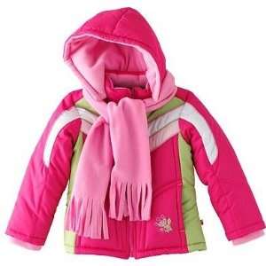  Izzy Kids Outerwear Girls Jacket Size 4 Pink/Green with 