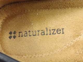 Womens shoes navy blue leather Naturalizer 8 M penny loafer  