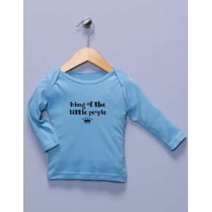  King of the Little People Blue Long Sleeve Shirt Baby