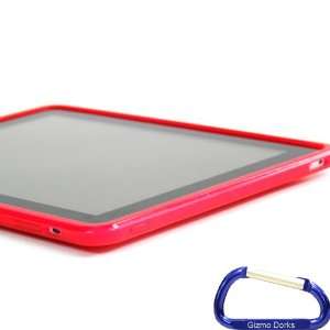 Premium Apple iPad TPU Grade Flexible Skin Case (Hot Pink) with Free 