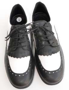 BALLY Womens WING 9 40 BLACK WHITE Golf Oxford Shoes Desmopan Outsoles