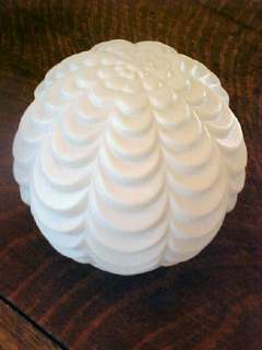   Art Deco White Drape Globe Lamp Shades Wedding Cake Glass Shade  