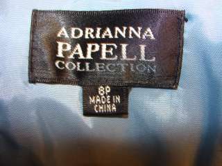 ADRIANNA PAPELL BLUE SEXY FLIRTY TULLE EVENING DRESS 8P  