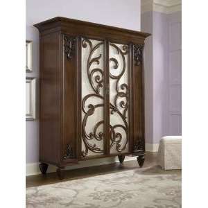  Jessica Mcclintock Couture Dressing Armoire with Castered 