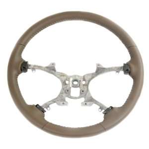 2008 12 GENUINE GM TRUCK SUV STEERING WHEEL CASHMERE LEATHER BASE ONLY 
