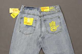   Jeans Denim MISKEEN Baggy Loose Hip Hop Graffiti Streetwear Size 32 42