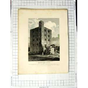  1810 ARCHITECTURE HEDINGHAM CASTLE ESSEX HAY THOMPSON 