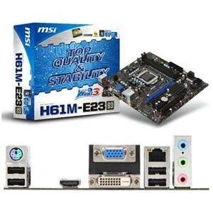  MSI, MSI mATX Intel H61 Socket 1155 (Catalog Category Motherboards 