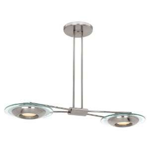 Access Lighting 50482 Brushed Steel Helius Contemporary / Modern Two 