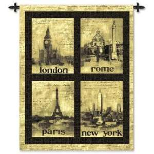   Cities by Claudine Hellmuth   Wall Tapestry
