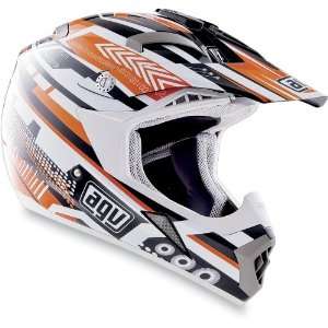  AGV MT X Graphics Helmet , Color Black/Orange, Size XL 